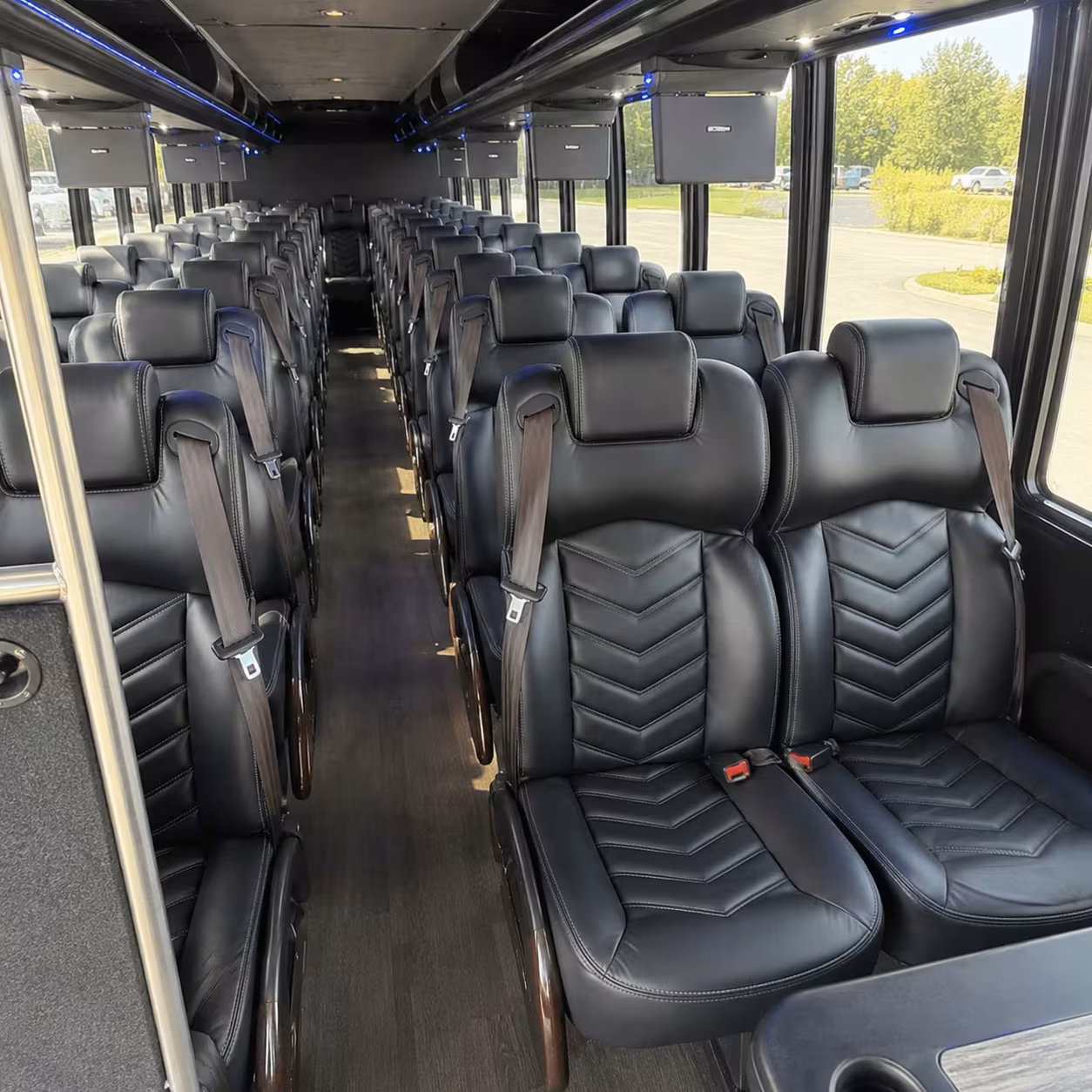 25 passenger minibus interior