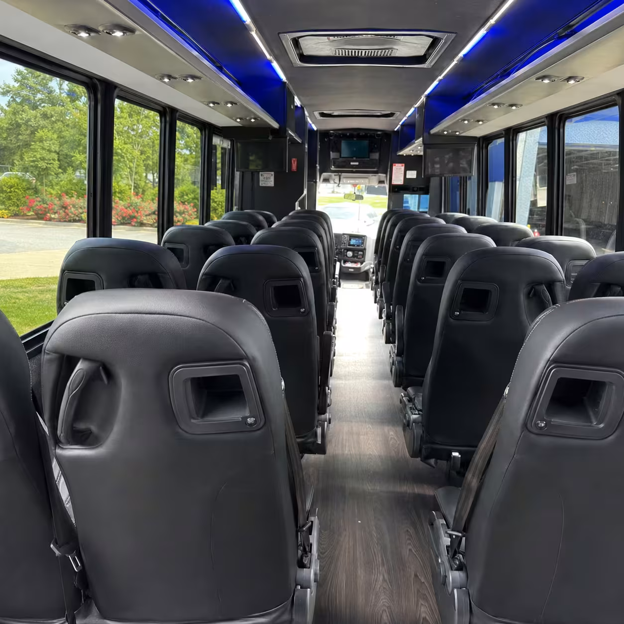 30 passenger minibus inside